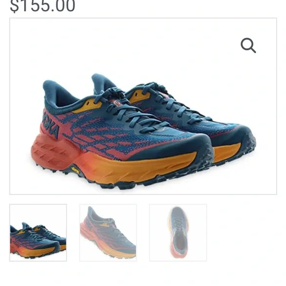 Hoka Women’s Speedgoat 5 Low Trail-Running Shoes V519 W234 - Picture 7 of 9